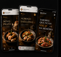 Exemplo de social media para restauração